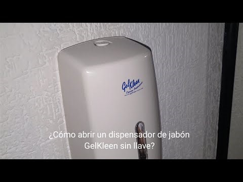 🧴 ¿Cómo abrir un dispensador de jabón líquido GelKleen? SIN LLAVE rápidamente