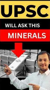 Most Important Metals for UPSC Prelims 2026 🔥 | Strategic, Critical & Industrial Metals Explained