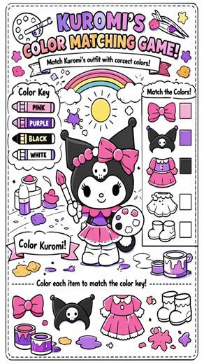 Kuromi’s Color Adventure #friends #funny #kuromi #highlights #coloring #hellokitty