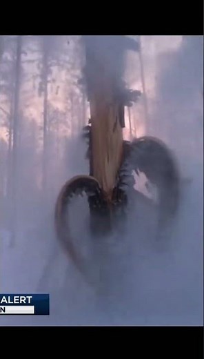 💥 EXPLODING TREES ⚠️ #exploding #trees #winterstorm #extremecold #weather