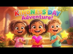 “Kindness Day Adventure! | Fun 2-Minute Kids Learning Video About Sharing & Helping Others”