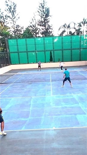 Two Handed Backhand Slice Works 🎾🔥 #Tennis #BackhandSlice #TennisShots #TennisRally #TennisMatch