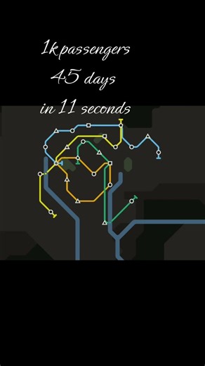 “A Quiet 1000 Passenger Run 🚇 | 45 Days of Mini Metro”