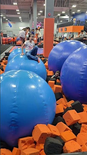 Boy Falls From Giant Balls, Repeatedly Bounces In Foam Pit