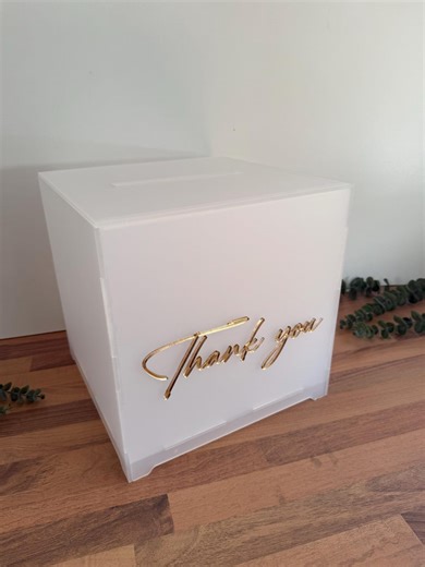 Wedding Card Box Acrylic Memories Digital File Dxf Svg File Laser Cut Envelope Holder - Etsy