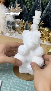 1.8M views · 19K reactions | Osito navideño 笠 #navidad #decor #fyp #manualidades #diy #tutorial #arte #decoracion #Christmas #bear #osito #viral | Hazael Valencia | Facebook