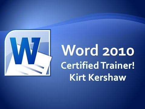 Microsoft Word 2010: User Information