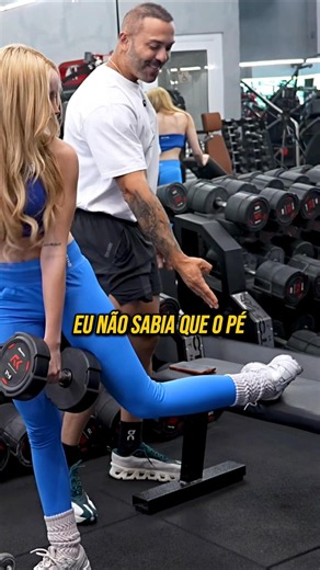 ELA TEM O PÉ DO CURUPIRA 🤣 #musculação #academia #humor #treino #memes #engraçado #luizsalles