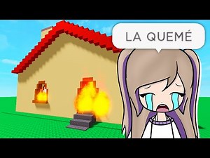 LYNA QUEMA LA CASA EN ROBLOX!!