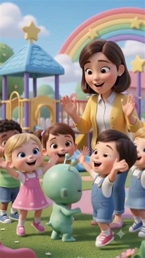 🌟👽 Alien Visits Kindergarten! 🚀🎵
