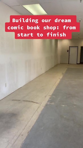 Our comic book shop is always a work in progress. But from an idea we now have a store front and a website!! 😊 #comicbooktiktok #comicbookshop #newsmallbusinessowner2022 #familyownedandoperated #openforbusiness #starttofinish #starttonow #refurbishmentprojects #buildingourdreams #KAYKissCountdown
