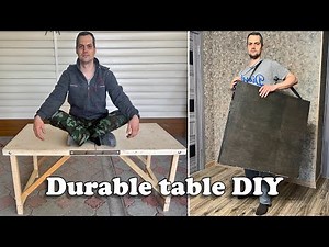 How to Make an Ultra Durable, Folding Wooden Table | Reliable DIY Project