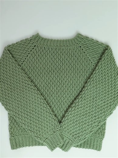 Learn Crochet Alpine Stitch for Raglan Sweater