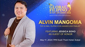 6.4K views · 66 reactions | Meet Alvin Castillo Mangoma, a finalist for The Global Filipino Icon Awards 2024! As an IB MYP Music Teacher at Ambassador International Academy in Dubai, Alvin's dedication to music education and choral music is truly inspiring. Join us for his interview ahead of the awards on May 17, 2024, with Jessica Soho as the guest of honor. Will he be the next Emerging Global Icon? #TGFM #TGFIA2024 | The Global Filipino Magazine | Facebook