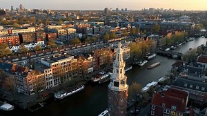 Drone View Amsterdam Capital Netherlands Dutch Stock Footage Video (100% Royalty-free) 3772946635 | Shutterstock