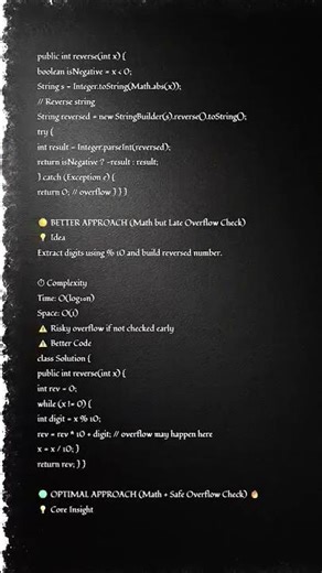 LeetCode 7 | Reverse Integer | Handle Overflow Correctly #codinginterview #leetcode #dsa #codehack