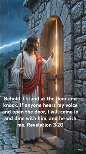 If Jesus Knocked Tonight… Would You Open? 😳✝️ 😳🚪 #Jesus #Faith #Christian#God#Bible #JesusSaves