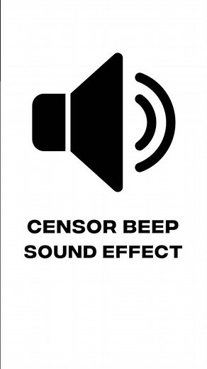 Censor Beep Sound Effect #shorts
