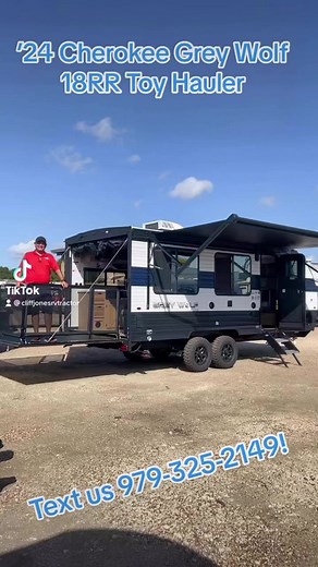 2024 Forest River Cherokee Grey Wolf 18RR Toy Hauler Travel Trailer...Contact us TODAY for more information!#Toyhauler #forestrivertoyhauler #fifthwheeltoyhauler #fifthwheel #fifthwheelliving #fifthwheellife #fifthwheelfamily #bunkhousecamper #rvbunkhouse #cliffjonesrvtractor #cliffjonesrv #cliffjones #camp #camping #camper #travel #travellife #traveling #traveltiktok #sealy #texas #houston #katy #RV #rvlife #rvtiktok #rvfamily #RVLiving #RVLifestyle #GetOutside #RVForSale #GORVing #CampLife #RV