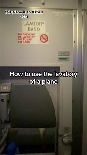 How to Use Airbus 320 Lavatories