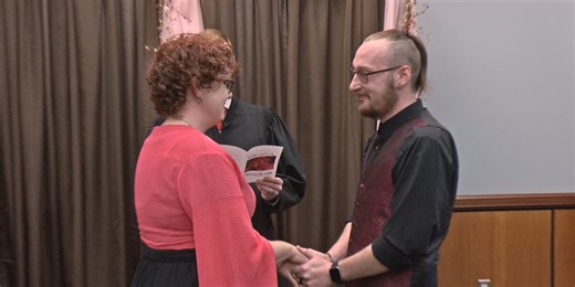 Couples tie the knot at the Mercer County Courthouse Annex