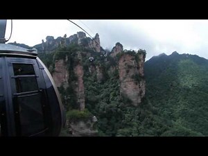 Tianzi Mountain Cable Car in a 360 video