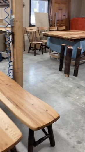 It’s been a while since we’ve posted some thing. We’re going to deliver this massive 52”x 96” rustic hickory table and set it up for one of our customers. Will follow up with a photo of it in its new surroundings. | Twin Hickory Rustics