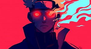 Neon Naruto Red Eyes Live Wallpaper