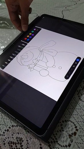 Colour a Snowman! #aesthetic #samsung #tabs9 #digitalart #coloring #december #winter #snowman