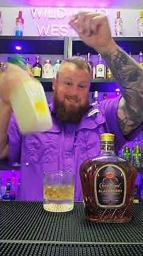 New Blackberry Crown Royal mixed with lemonade!