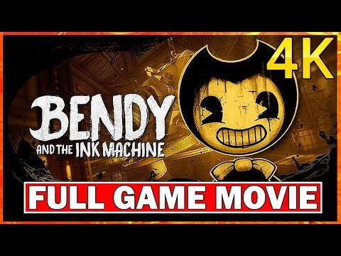 BENDY AND THE INK MACHINE - FULL GAME MOVIE (4K 60FPS) No commentary