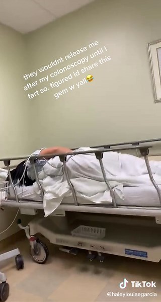 had to get a colonoscopy. they tell you you can’t leave until you fart. so I let er rip. 😅 enjoy #colonoscopy #fyp #fypシ #foryou #fart