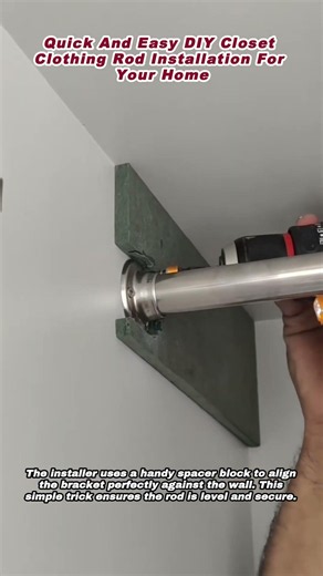Quick And Easy DIY Closet Clothing Rod Installation For Your Home