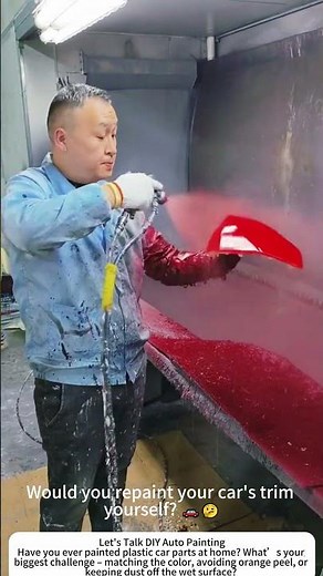 Spray Painting Auto Plastic – Even Coat, Professional Finish 🎨🚙