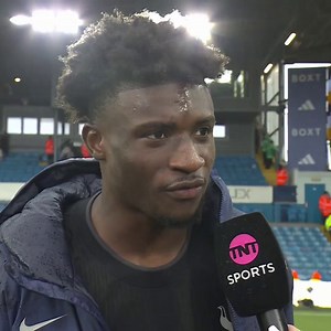 297K views · 14K reactions | "Credit to Mathys. It's been tough not playing, but he's carried himself well in training"  Mathys Tel and Mohammed Kudus share a post-match interview after their goals handed Spurs all three points ⚽ | TNT Sports Football | Facebook