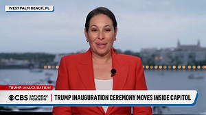 President-elect Donald Trump's inauguration will take place indoors due to the bitter cold. It will be the coldest inauguration since Ronald Reagan was sworn in for a second time. Nancy Cordes has a preview of what to expect on Monday. | CBS Mornings
