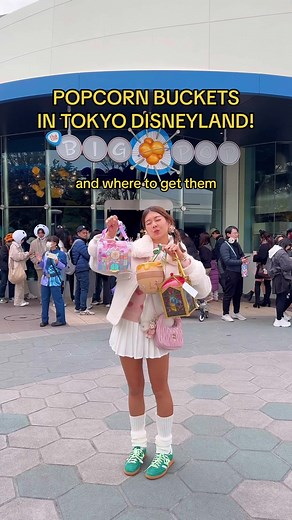 Tokyo Disneyland Popcorn Buckets: Small World, Beauty and the Beast, Winnie the Pooh