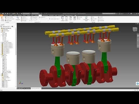 INVENTOR 2017 - ASSEMBLY ENGINE - SIMULATION