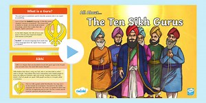 All About the 10 Sikh Gurus PowerPoint