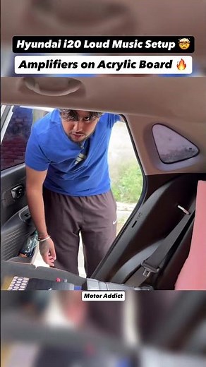 Amplifiers on Acrylic Board in Hyundai i20 🤯 Clean Install + Loud Setup 🔊 #carmodificationindia