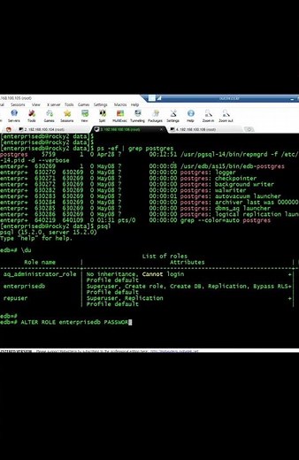 How to change PostgreSQL user password.