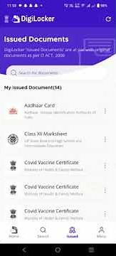 How to delete saved files in digilocker. #digilocker