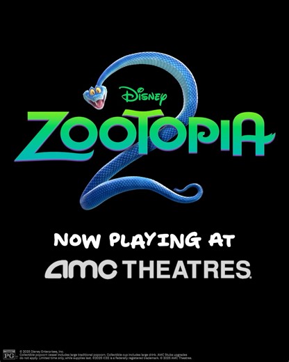 Hop into AMC Theatres to join the mammal mischief in ZOOTOPIA 2. Make the adventure unfurgettable with exclusives like concession collectibles, movie snacks, and more! | AMC Theatres