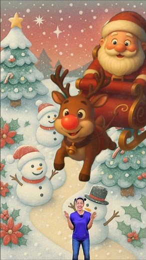 Rudolph y Papa Noel 🎅🦌 ¡Adivinanzas de Navidad para Niños!