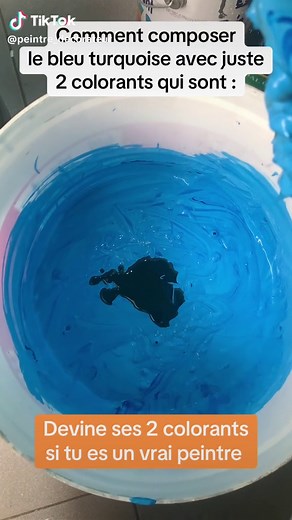 Comment composer le bleu turquoise en peinture ?