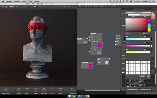 How to create a spray paint overlay in KeyShot