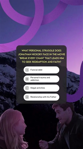 Have you seen Break Every Chain, a very heartfelt and powerful movie that reminds us to remain resilient even in the toughest times! Tell us what you think the answer is before the timer runs out, and make sure to watch tonight! Break Every Chain | 8 pm ET/5 pm PT or 10:30 pm PT/7:30 pm PT on Positiv Live! | Positiv TV | Facebook