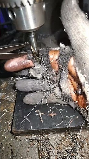 Never use gloves while drilling | Safety Tips #accident #safety #safetyfirst