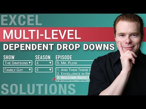 How to Create Multi-level Dependent Drop Down Lists