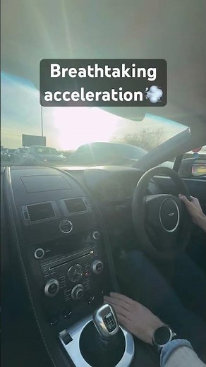 V12 Aston Martin Breathtaking acceleration and sound